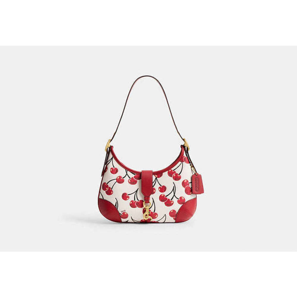 Hamptons Hobo Bag With Cherry Print